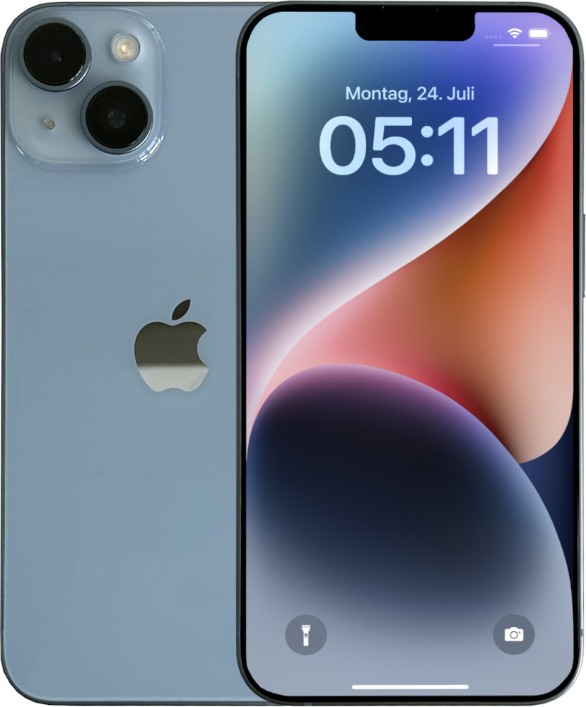 iPhone 14 in Blau
